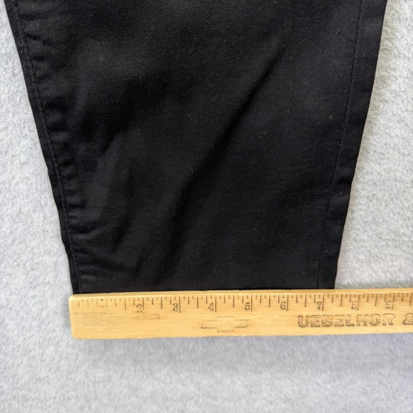 Levis 724 Jeans Womens 12 Black High Rise Slim Straight Hypersoft Stretch Denim - Picture 7 of 12